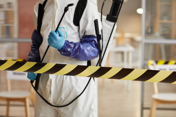 Professional Unattended Death Cleanup technician working in Upland, NE